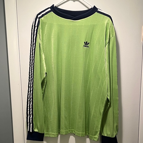 Adidas Men's Lime Green Long Sleeve (Jersey) - Picture 1 of 7